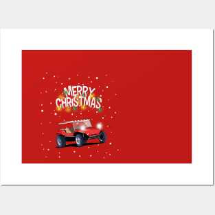 Baja Beach Buggy Christmas Jumper design. Posters and Art